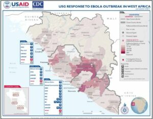 Figure 3. Biosurveillance provides a focus for U.S. aid during the Ebola outbreak in West Africa. (Released)
