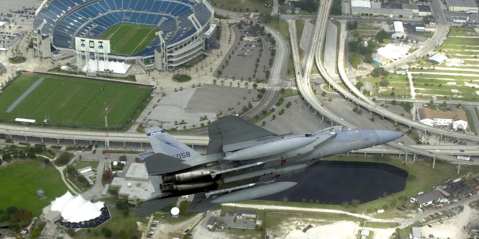 Air Force fighters prep for Super Bowl XLV (Source:  U.S. Department of Defense).