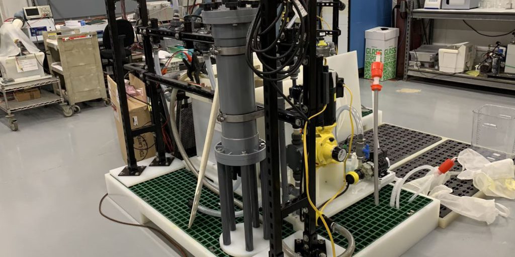 A snapshot of the E-RECOV system at the Faraday Technologies facility (Idaho National Laboratory)