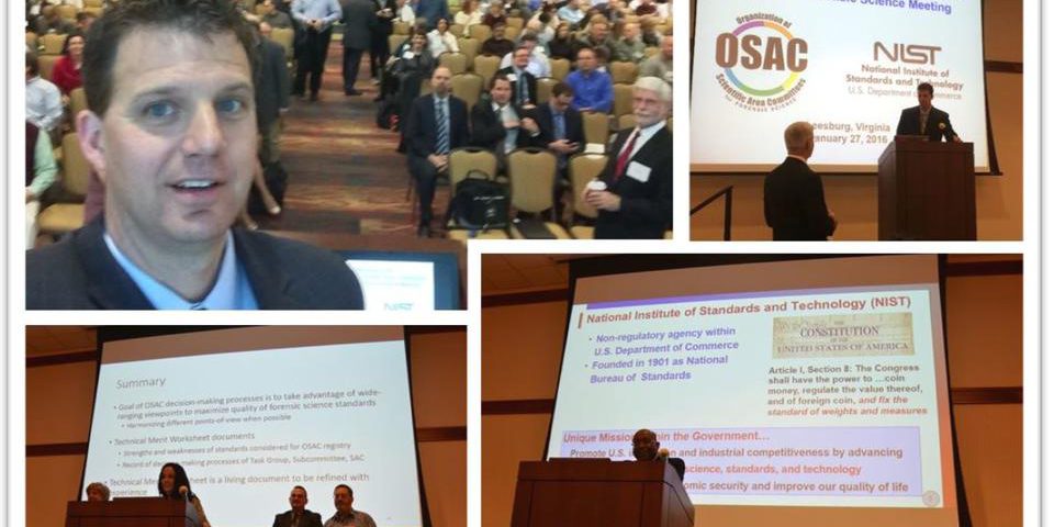 OSAC's first all-hands meeting, January 2016, in Leesburg, VA (NIST).